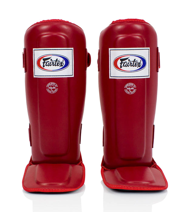 Fairtex SPK9 Youth Muay Thai Kickboxing Shin Guards for Kids - Black, Blue,Red