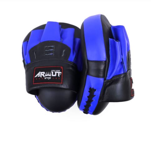 ARWUT FOCUS MITTS CURVED GENUINE LEATHER FMC1 BLACK/BLUE