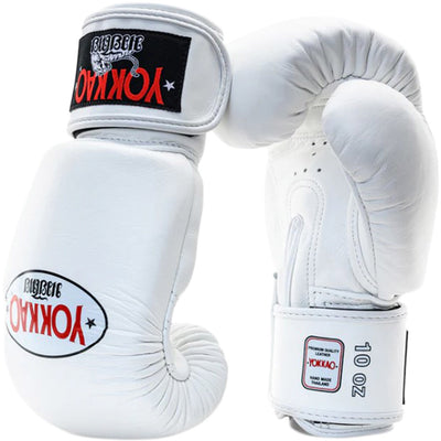 Yokkao Matrix White Leather Gloves