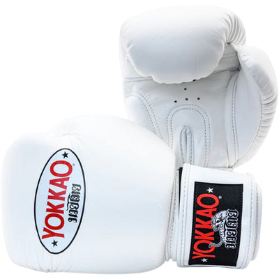 Yokkao Matrix White Leather Gloves