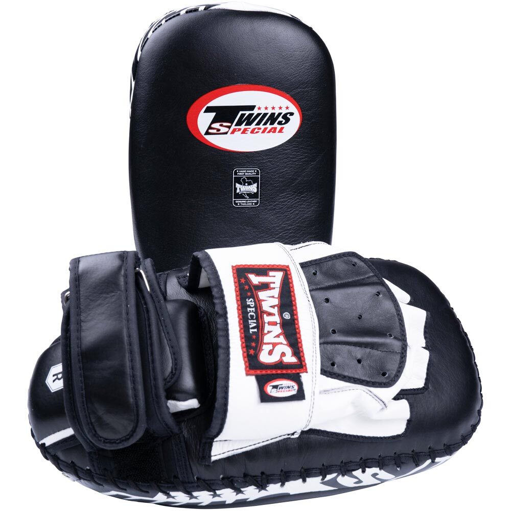 TWINS LONG BLACK/WHITE PUNCHING MITTS - PML23-BKW