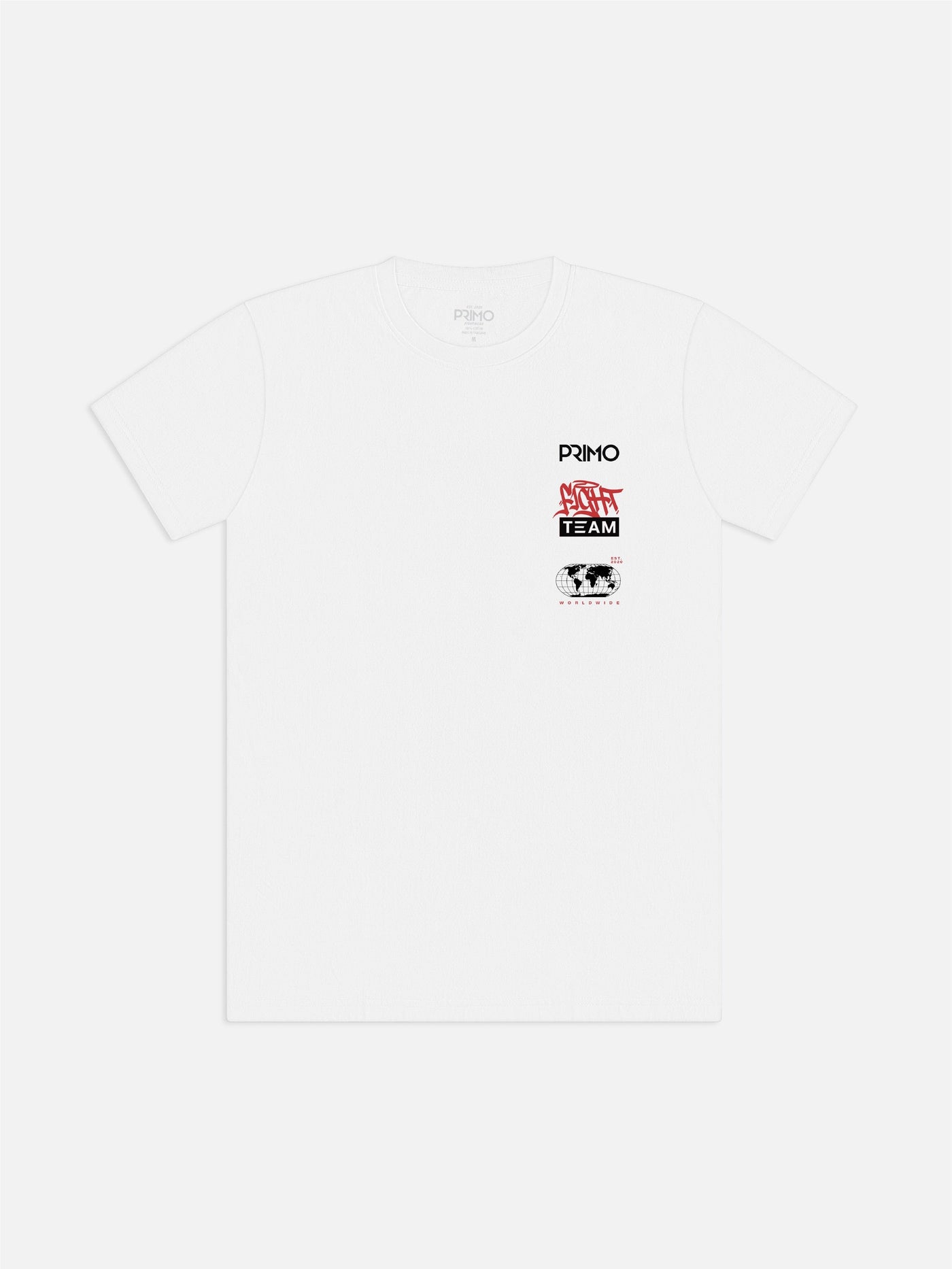 Primo Fight Team Cotton T-Shirt - White